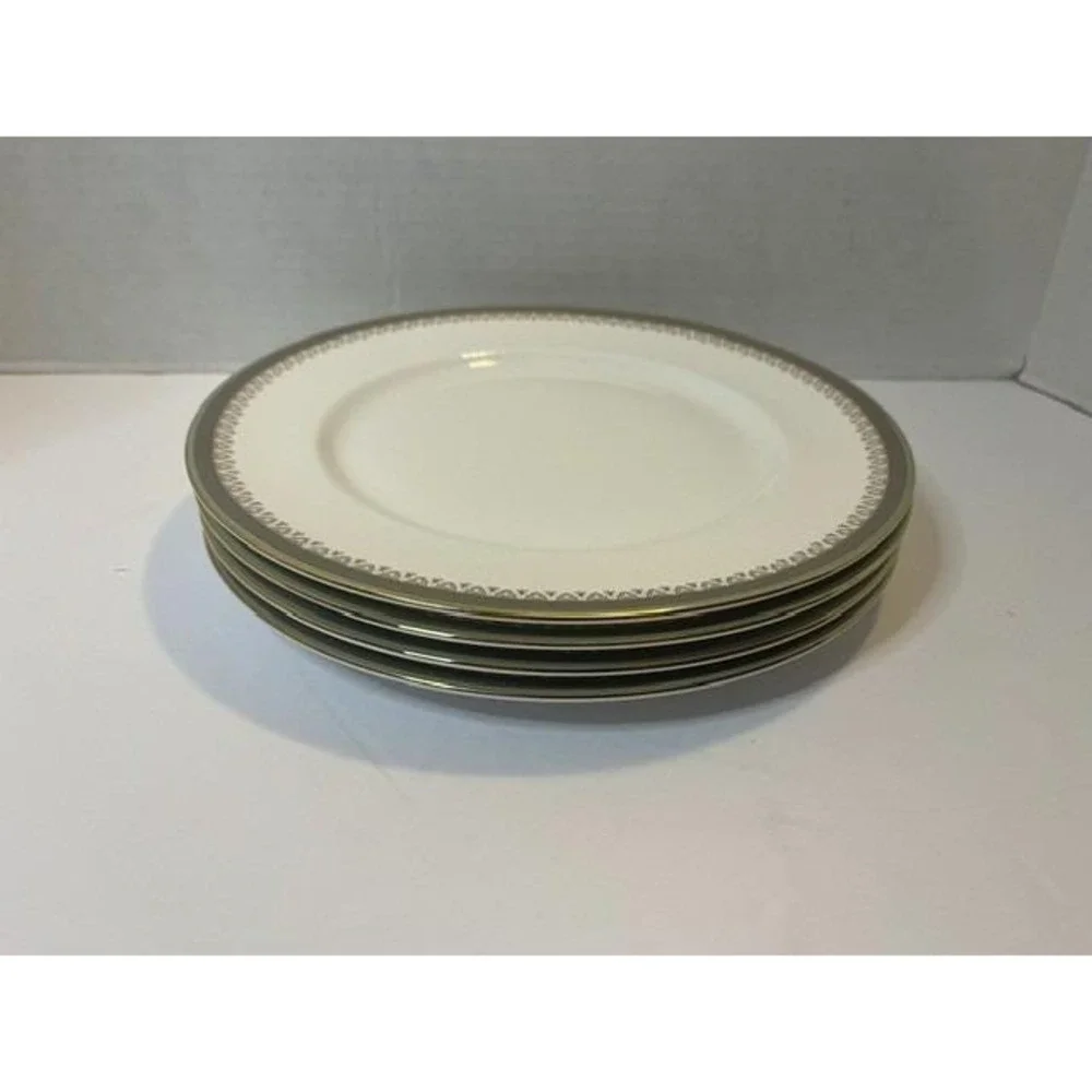 Set of 4 Paragon Kensington Fine Bone China Dinner Plates 10 in